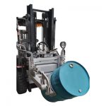 Hydraulisk gaffeltruck 55 gallon tromleklemme til gaffeltrucks