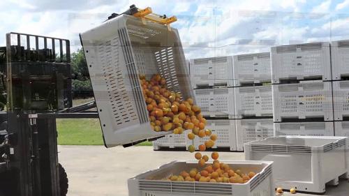 Bin Tipper Tipning Orange